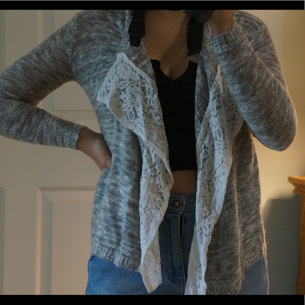 Grey cardigan